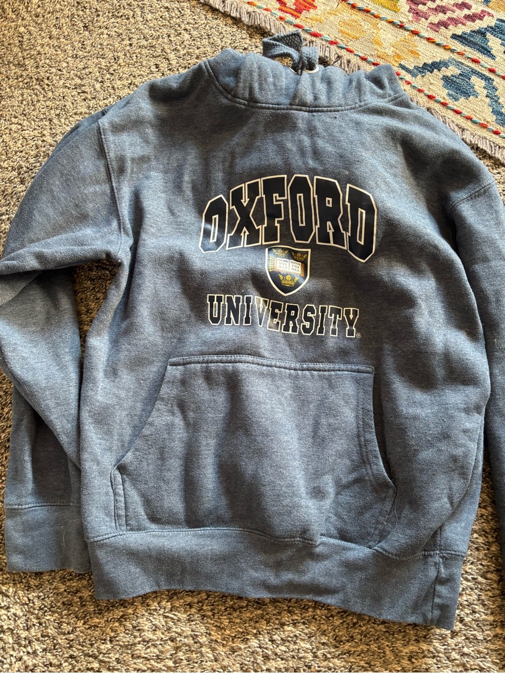 Oxford University Cobalt Blue Pullover Hoodie